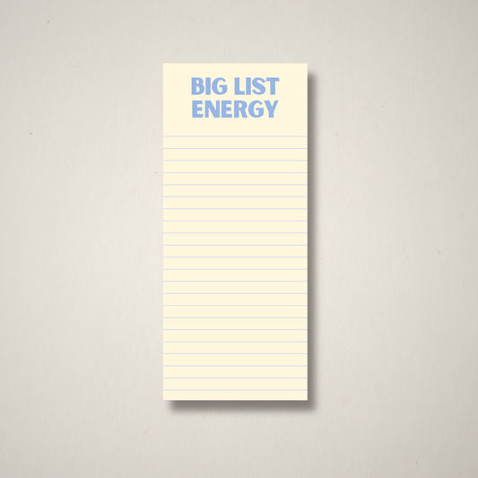 Big List Energy – To-Do List Pad