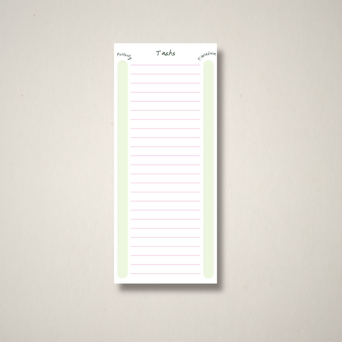 Priority | Tasks | Timeline – To-Do List Pad