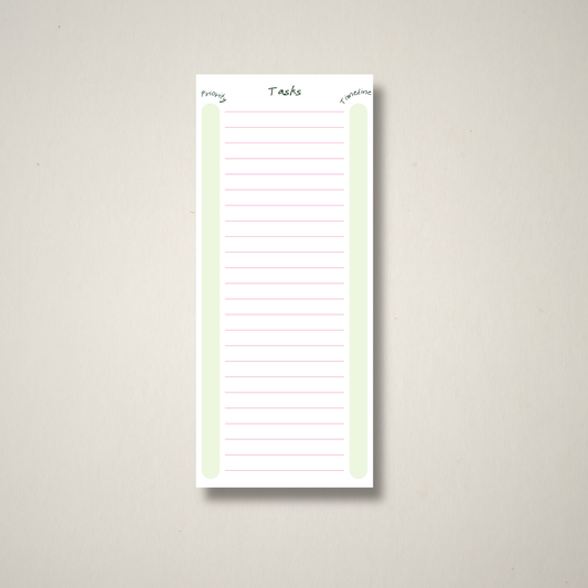 Priority | Tasks | Timeline – To-Do List Pad