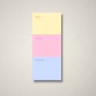 Work | Chores | Me time – To-Do List Pad