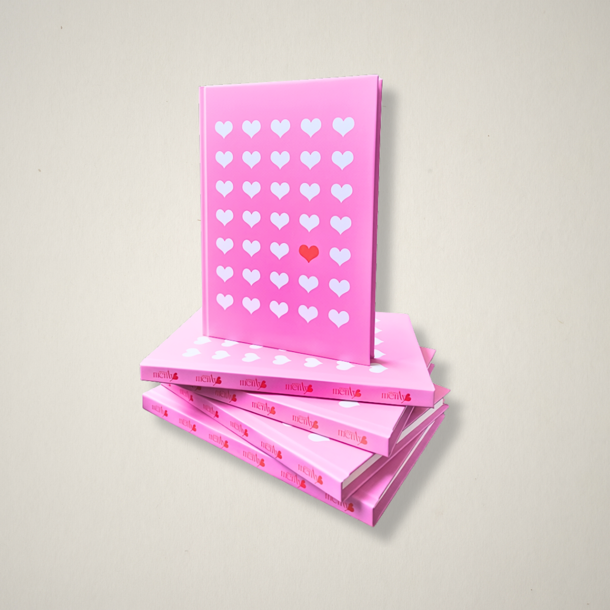 Spot the Heart – Hardcover Blank Notebook
