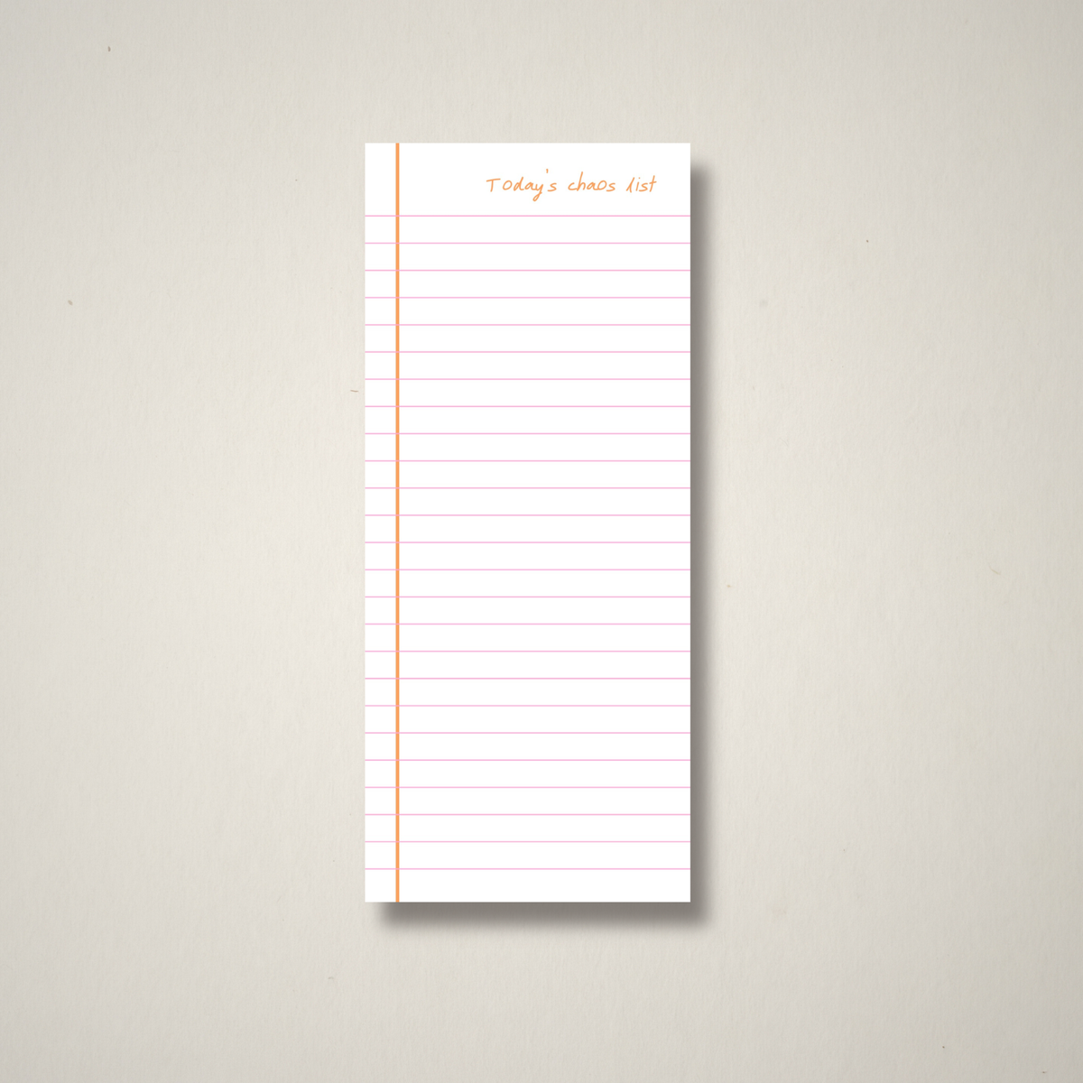 Today's Chaos List – To-Do List Pad
